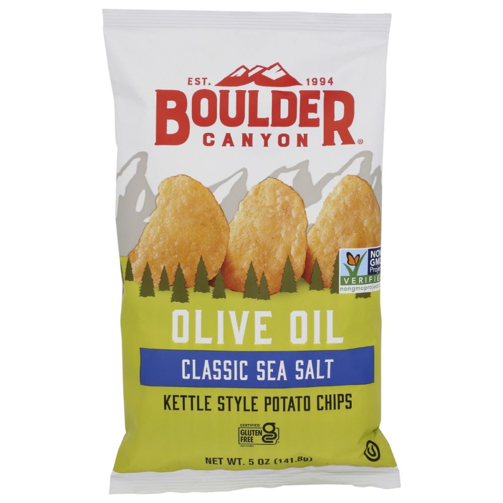 BOULDER CANYON: Olive Oil Classic Sea Salt Potato Chips, 5 oz