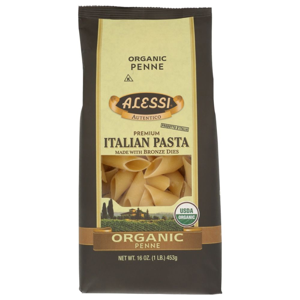 ALESSI: Organic Penne Pasta, 16 oz
