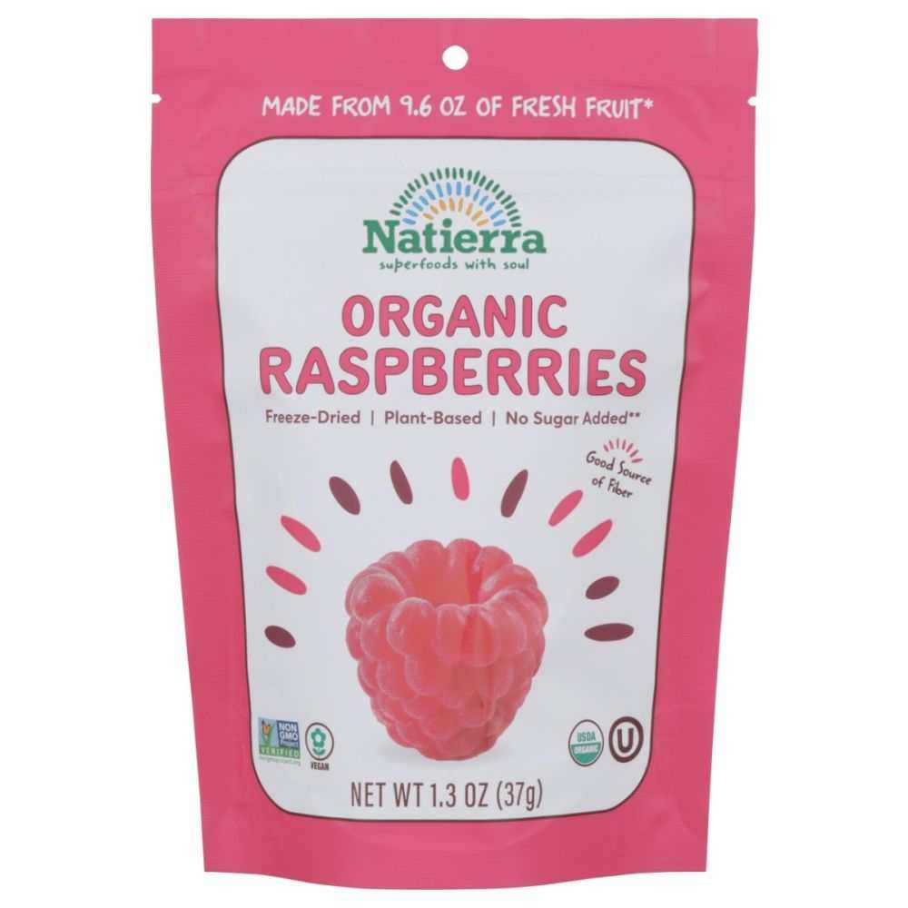 NATIERRA: Organic Freeze Dried Raspberries, 1.3 oz