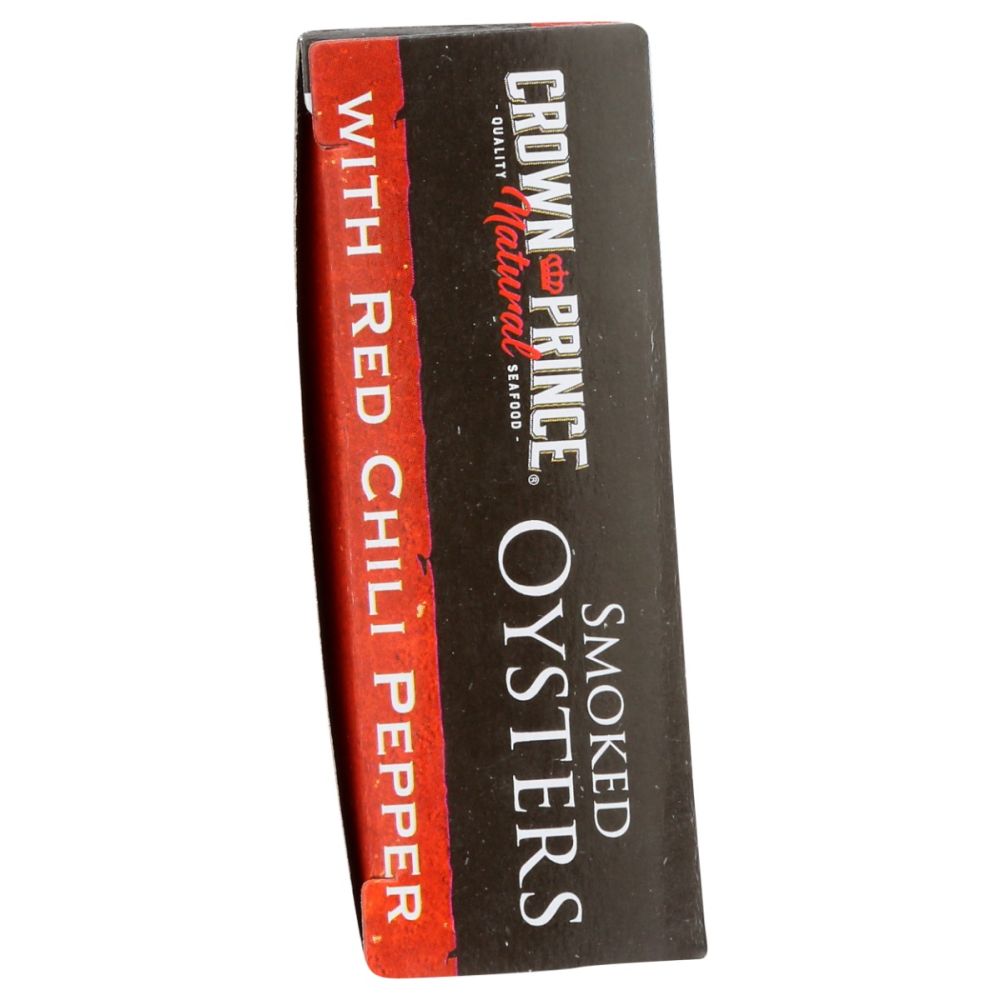 CROWN PRINCE: Smoked Oysters with Red Chili Pepper, 3 oz