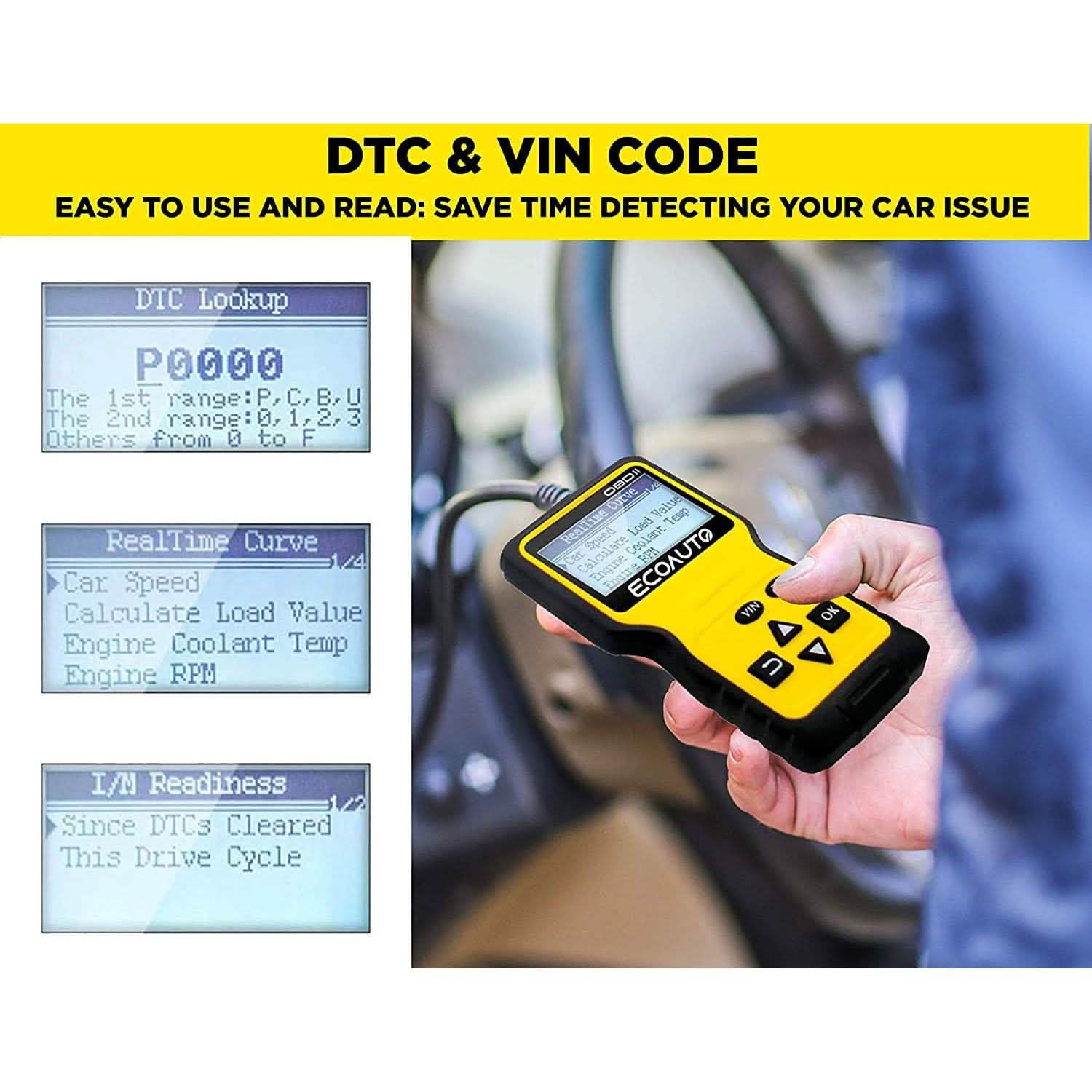 OBD2 Car Code Scanner & Reader Tool for All Vehicles