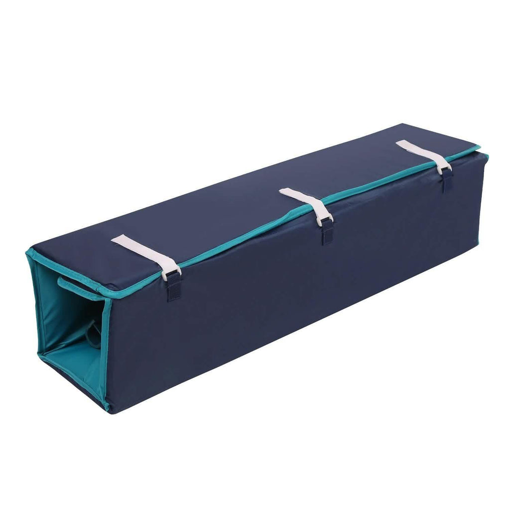 Odoland Parc pliant pour bébé 99 x 99 cm avec matelas, barrière de sécurité, bleu