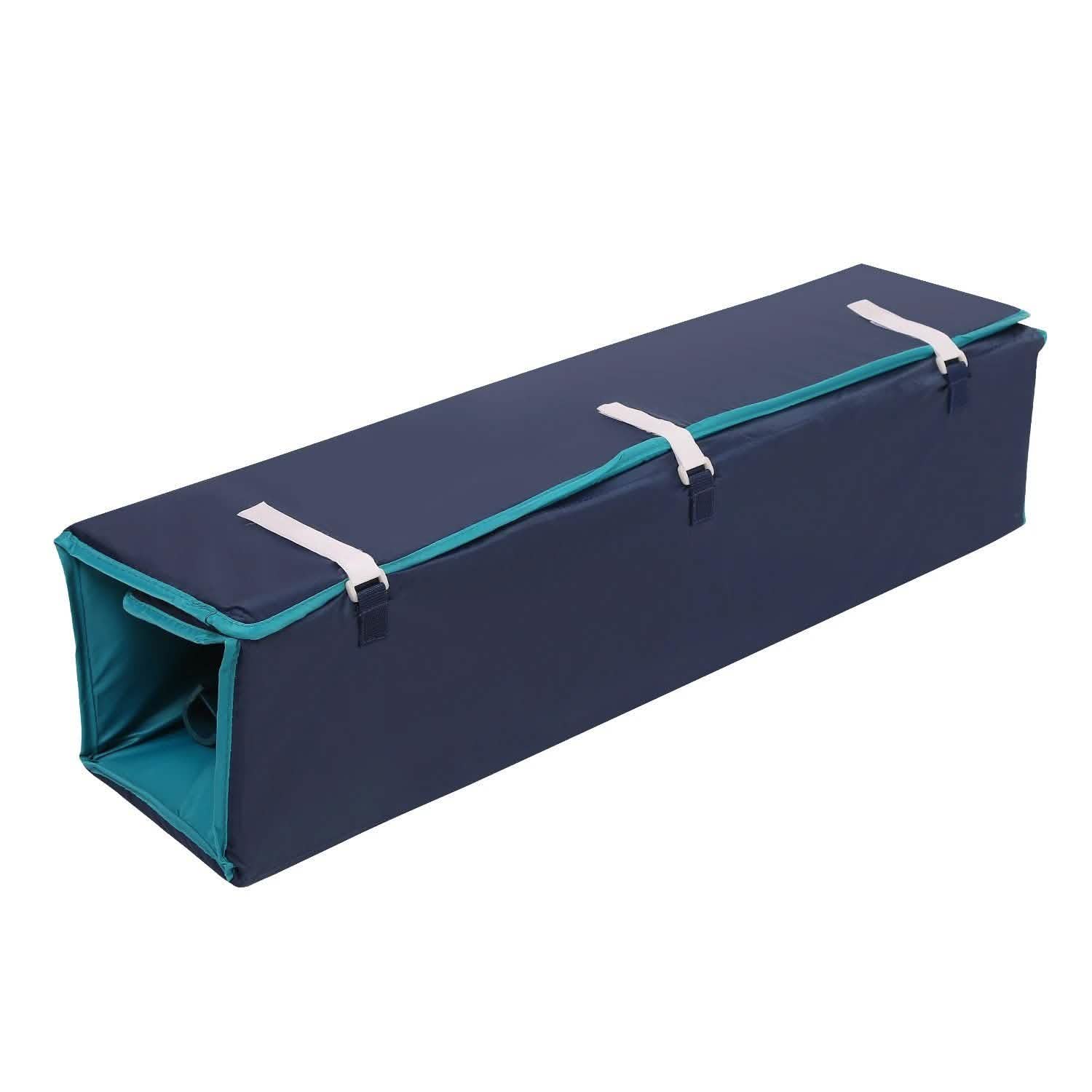 Odoland Parc pliant pour bébé 99 x 99 cm avec matelas, barrière de sécurité, bleu