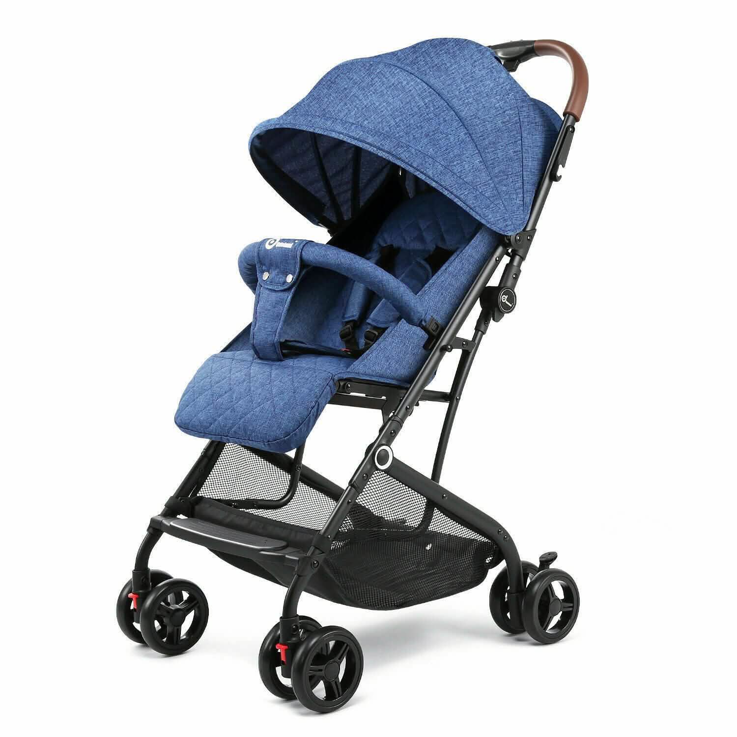 Poussette parapluie pliable Odoland pour bébé, poussette de voyage légère
