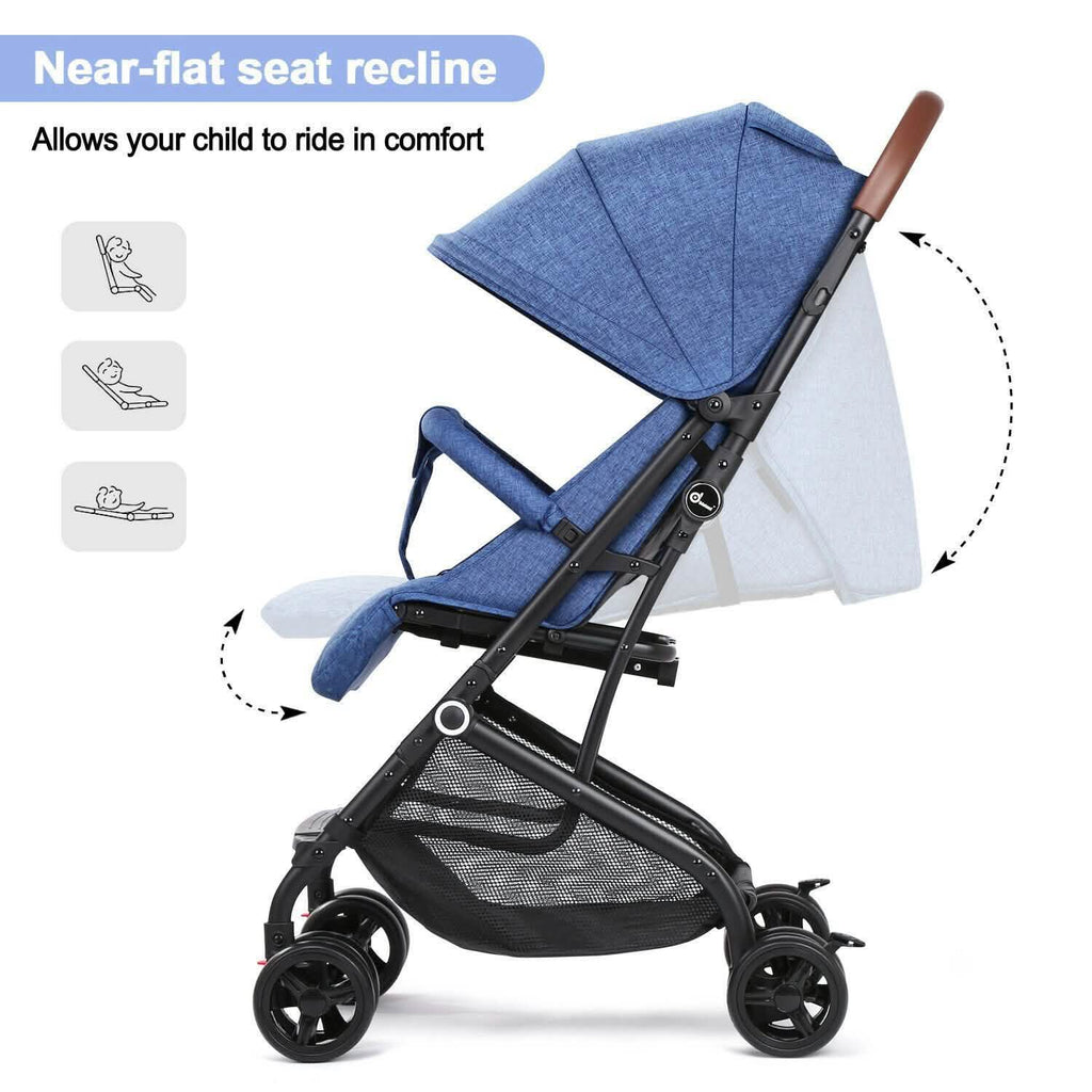 Poussette parapluie pliable Odoland pour bébé, poussette de voyage légère