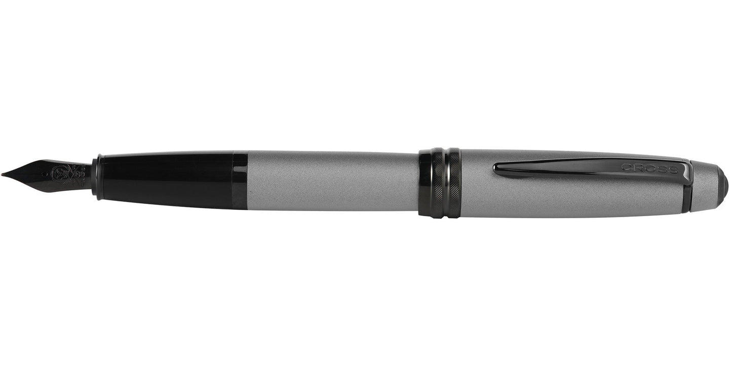 Bailey™ Matte Gray Lacquer Stainless Steel Extra-Fine Nib Fountain Pen