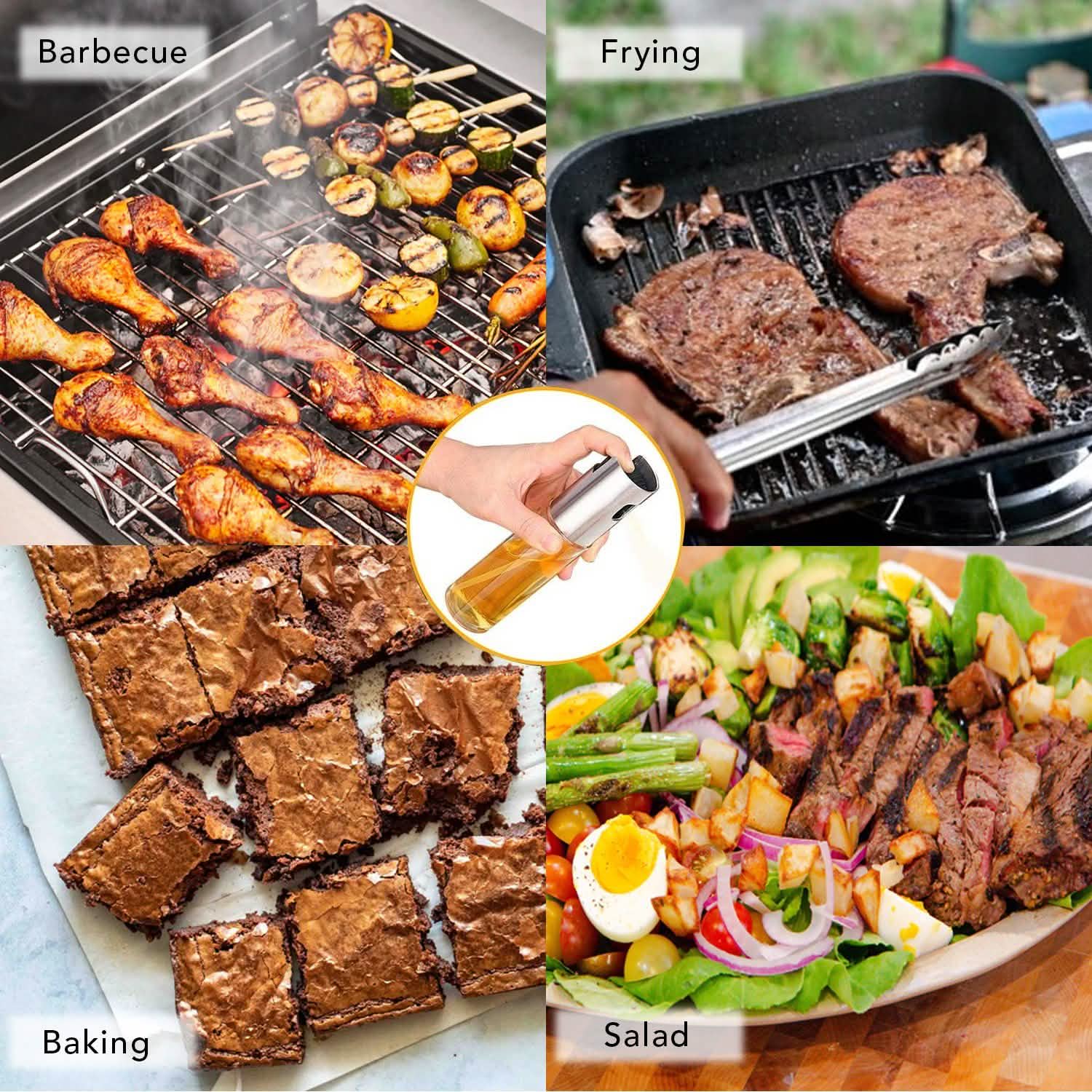 Oil Sprayer Set For Cooking, BBQ ,Baking Roasting