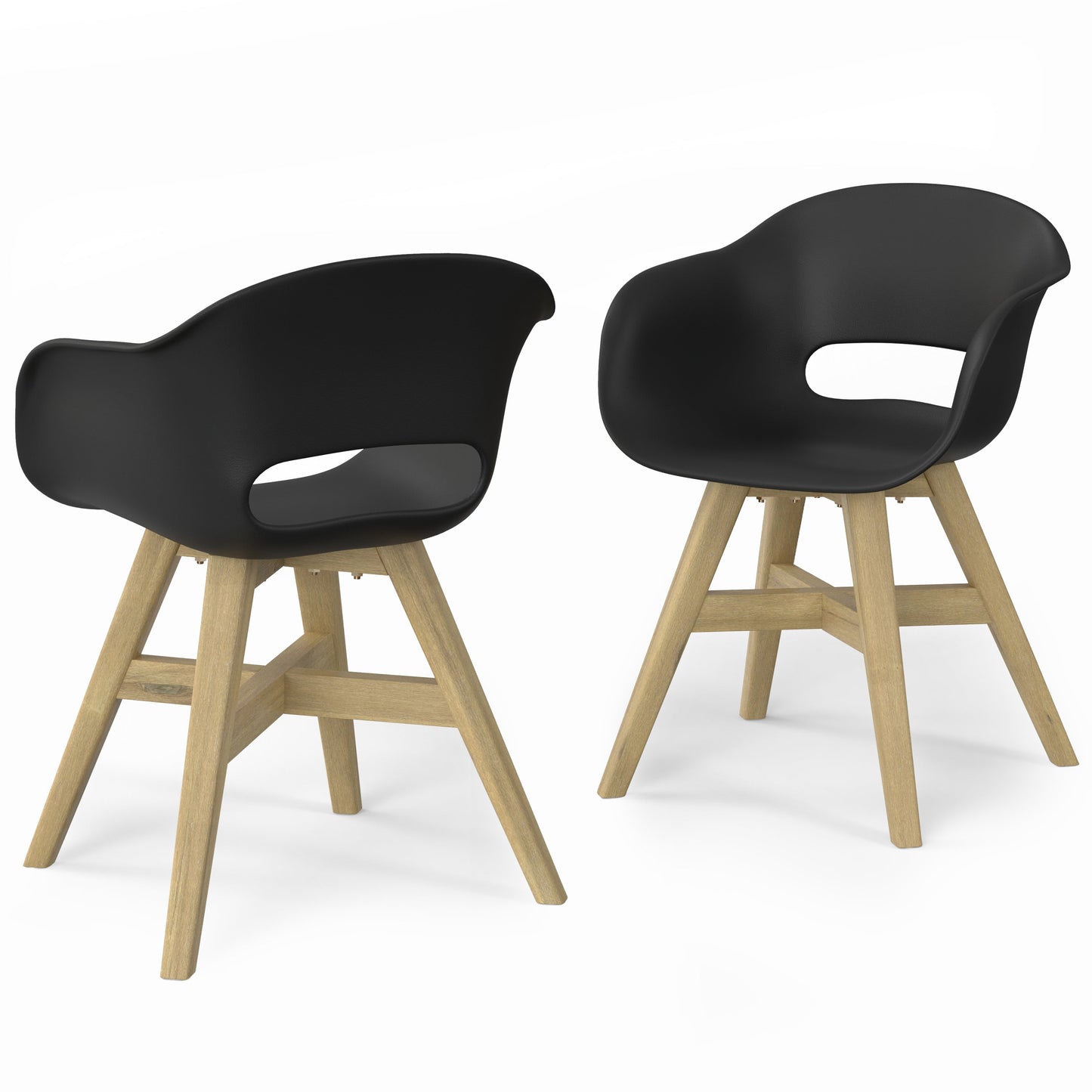 Kona Outdoor Dining Chair in Plastic (Set of 2)
