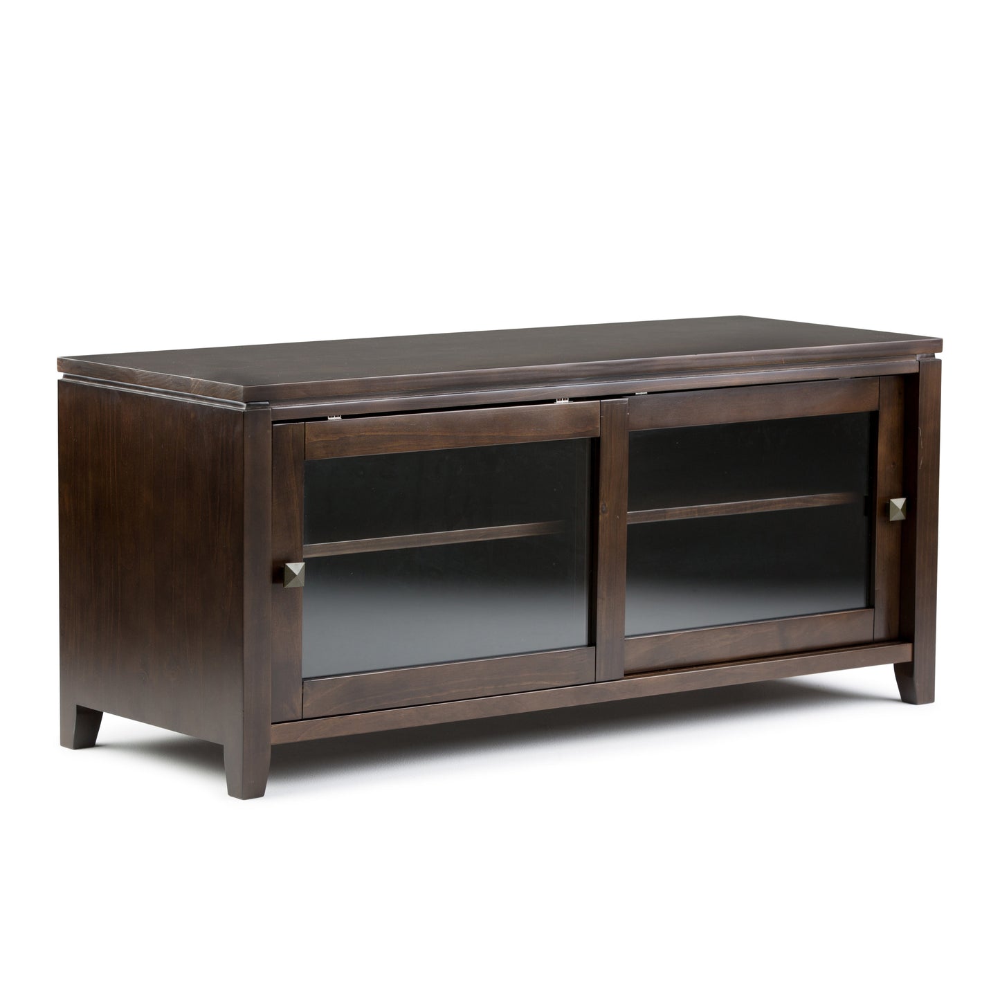 Cosmopolitan 48 Inch Wide Solid Wood TV Stand in Mahogany