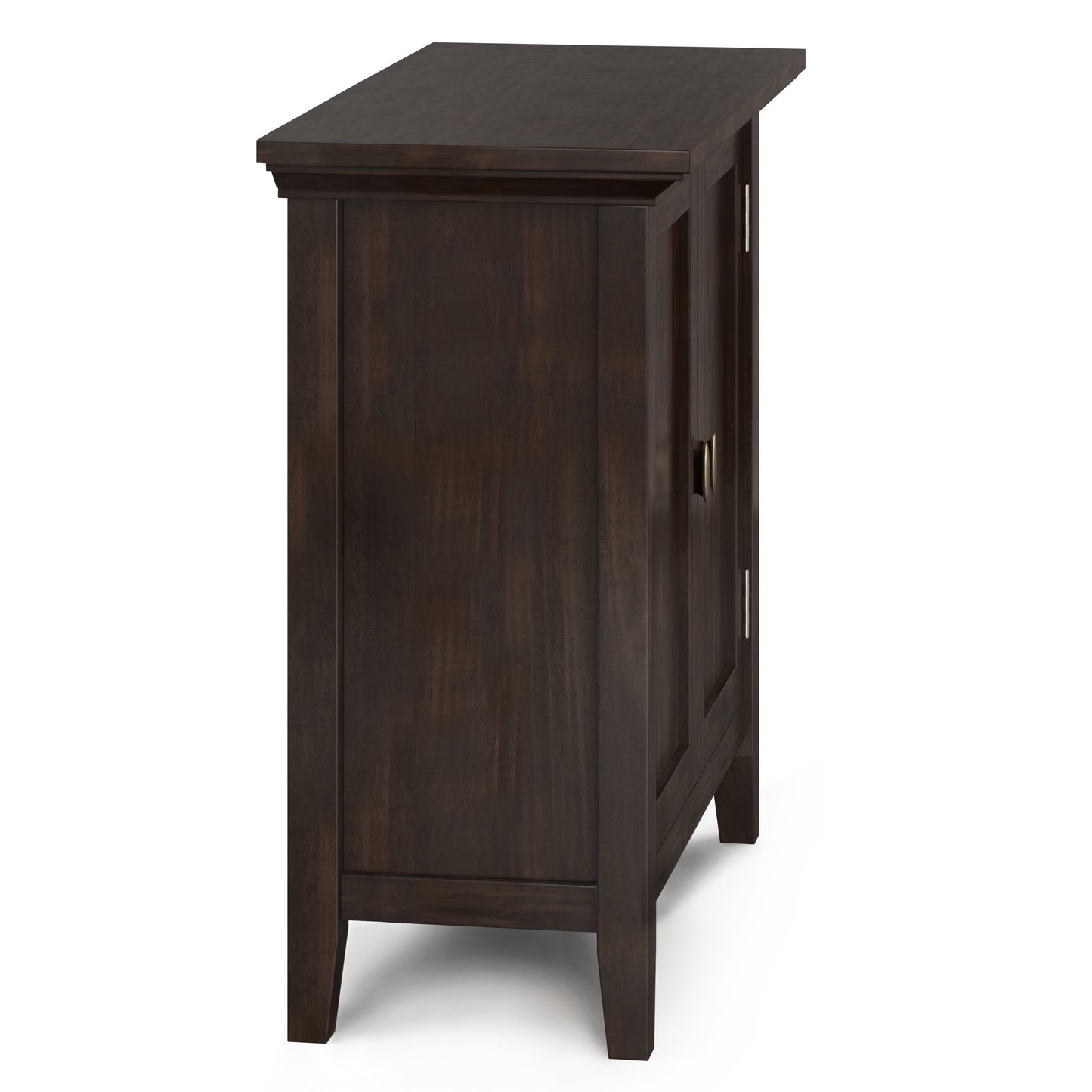 Redmond 32 Inch Wide Solid Wood Low Storage Cabinet in Brunette