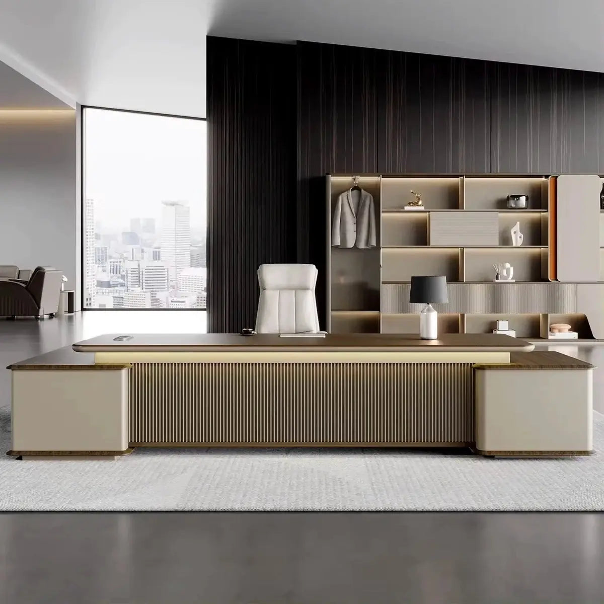 Sussex · Grand L-Shaped Executive Desk