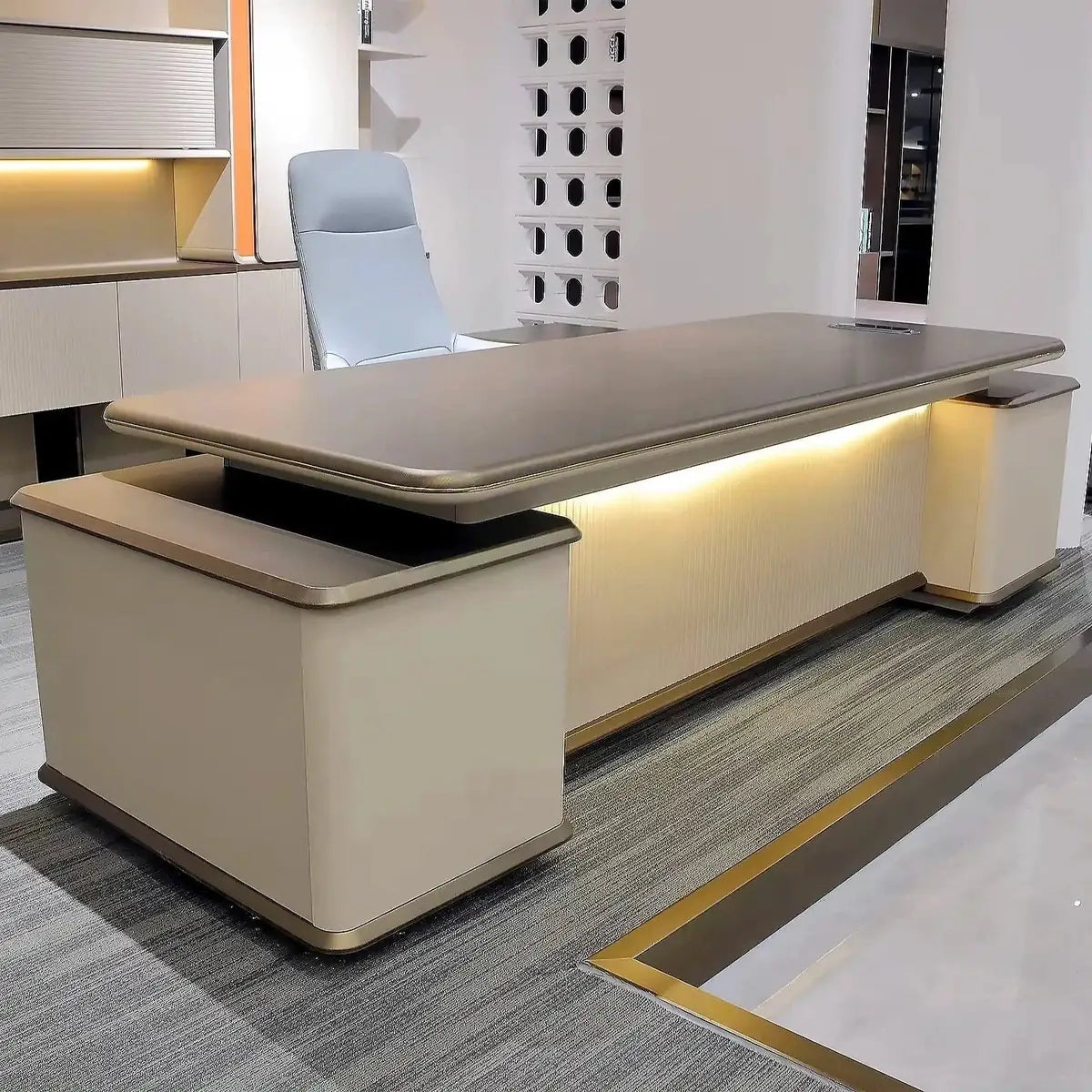 Sussex · Grand L-Shaped Executive Desk