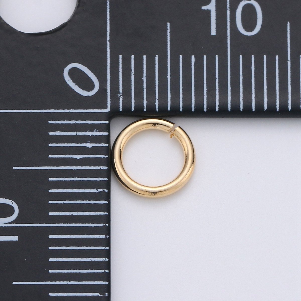 Open Jump Ring Real Gold Plated Jump Ring 4mm, 7mm with 20 gauge / 0.8mm thickness for Jewelry Supply Component 10gram SP-1580 SP-1581 SP-1592 SP-1593