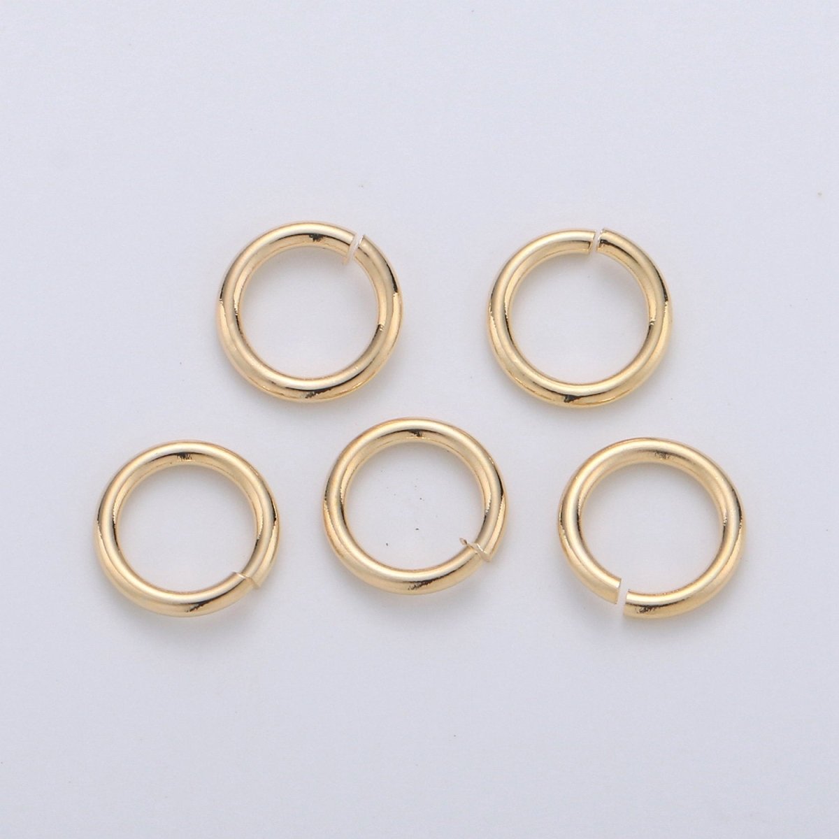 Open Jump Ring Real Gold Plated Jump Ring 4mm, 7mm with 20 gauge / 0.8mm thickness for Jewelry Supply Component 10gram SP-1580 SP-1581 SP-1592 SP-1593
