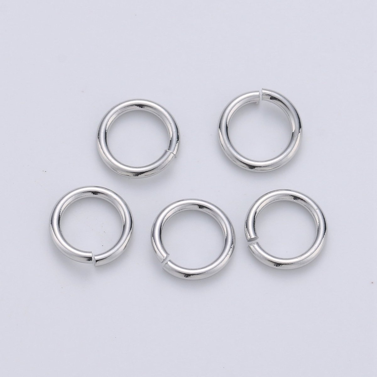 Open Jump Ring Real Gold Plated Jump Ring 5mm 6mm 7mm 8mm 10mm with 18 gauge / 1mm thickness for Jewelry Supply Component 10gram