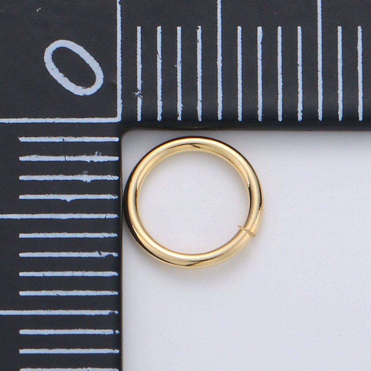 Open Jump Ring Real Gold Plated Jump Ring 5mm 6mm 7mm 8mm 10mm with 18 gauge / 1mm thickness for Jewelry Supply Component 10gram