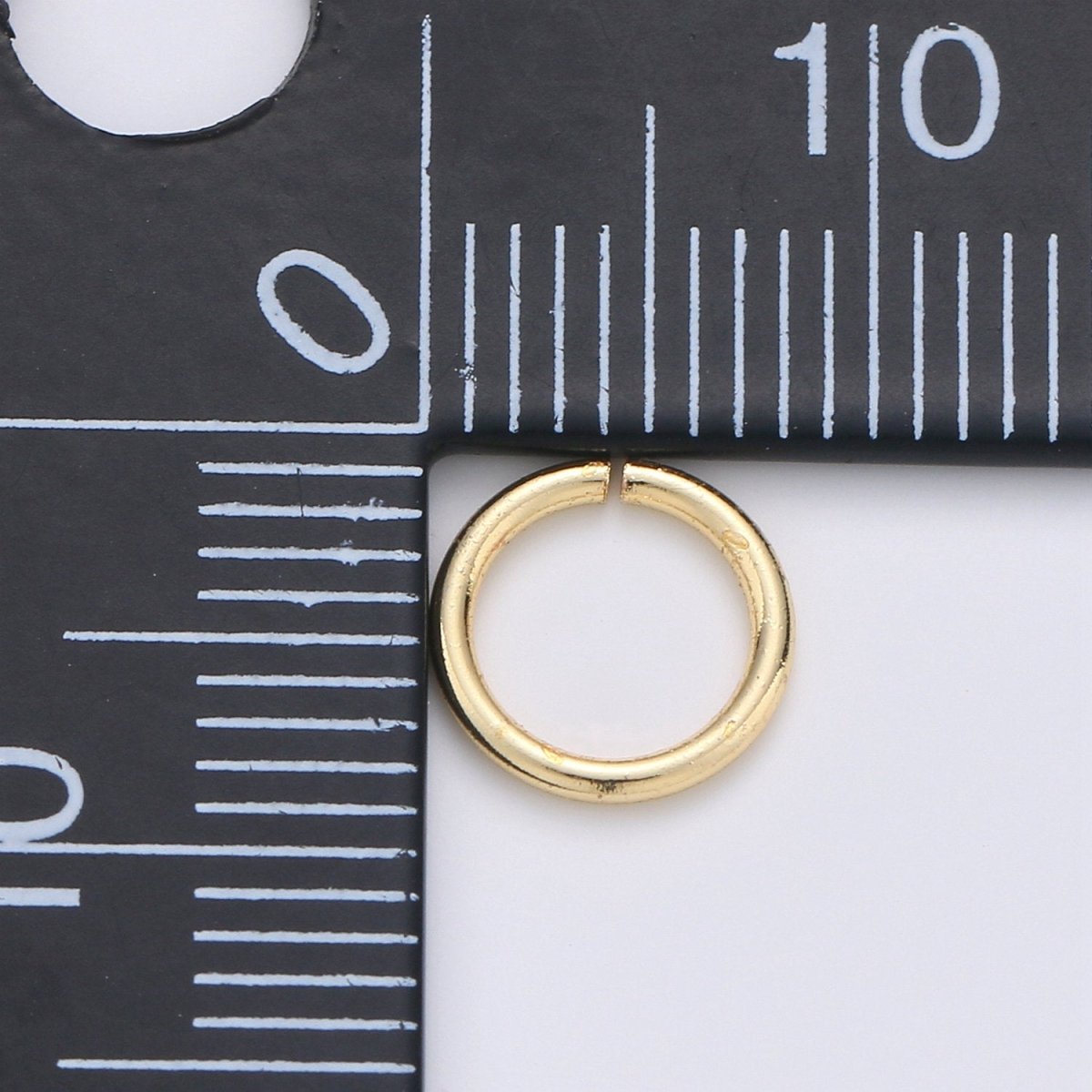 Open Jump Ring Real Gold Plated Jump Ring 5mm 6mm 7mm 8mm 10mm with 18 gauge / 1mm thickness for Jewelry Supply Component 10gram
