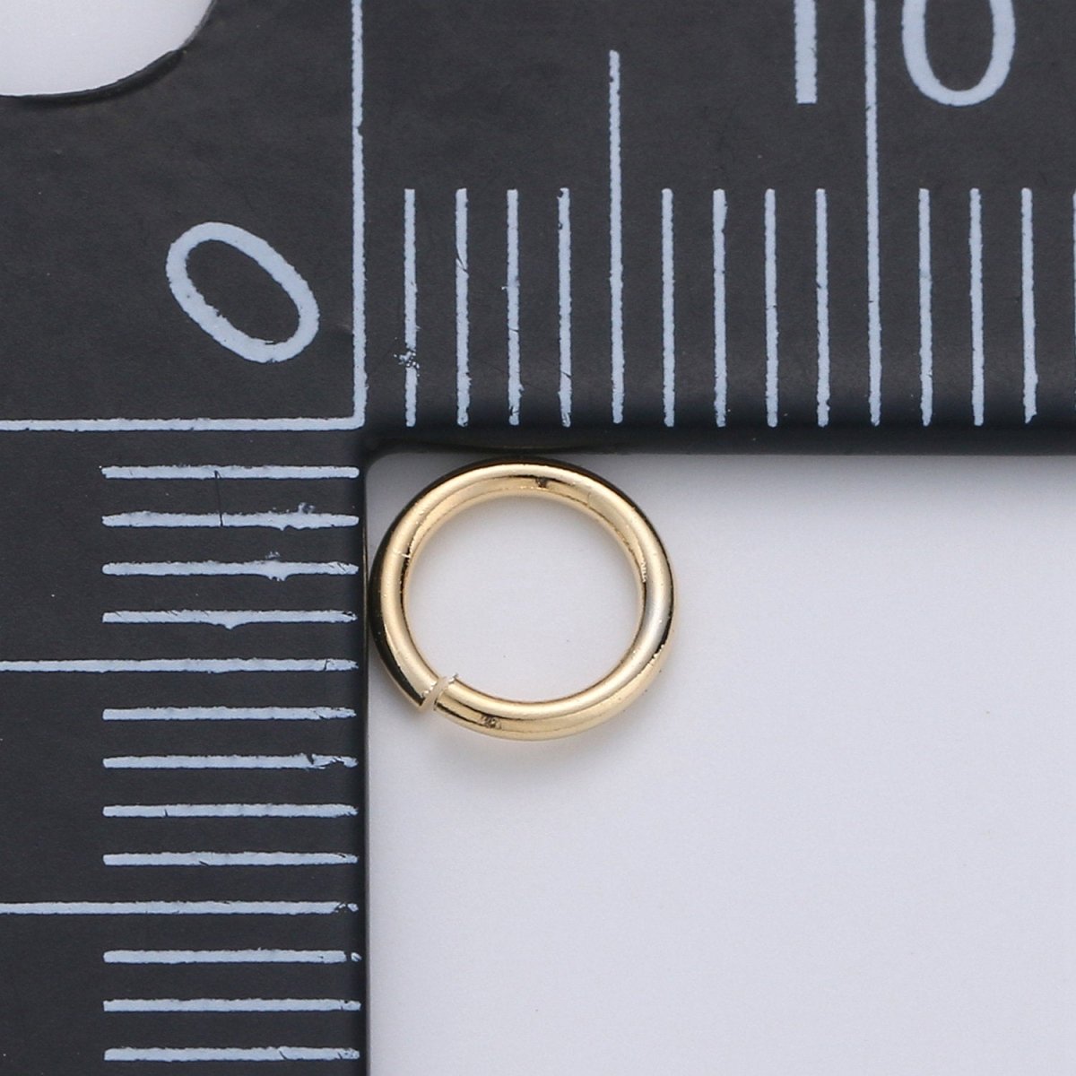 Open Jump Ring Real Gold Plated Jump Ring 5mm 6mm 7mm 8mm 10mm with 18 gauge / 1mm thickness for Jewelry Supply Component 10gram
