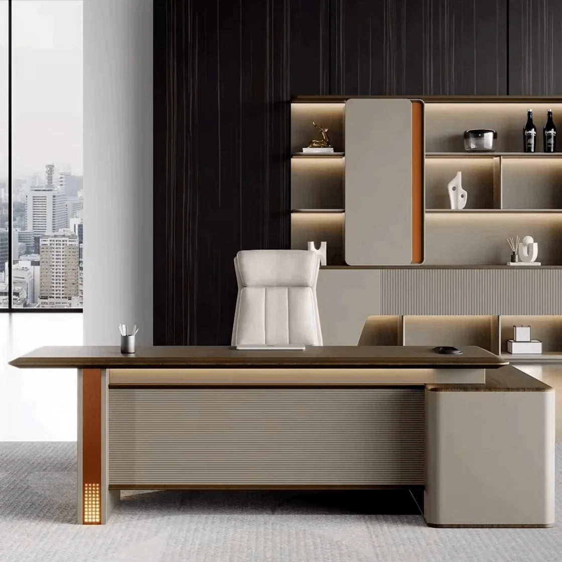 Oxley · Modern L-Shaped Executive Desk