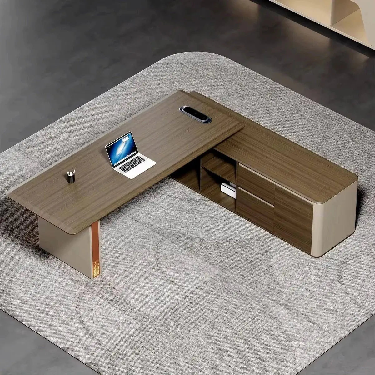 Oxley · Modern L-Shaped Executive Desk