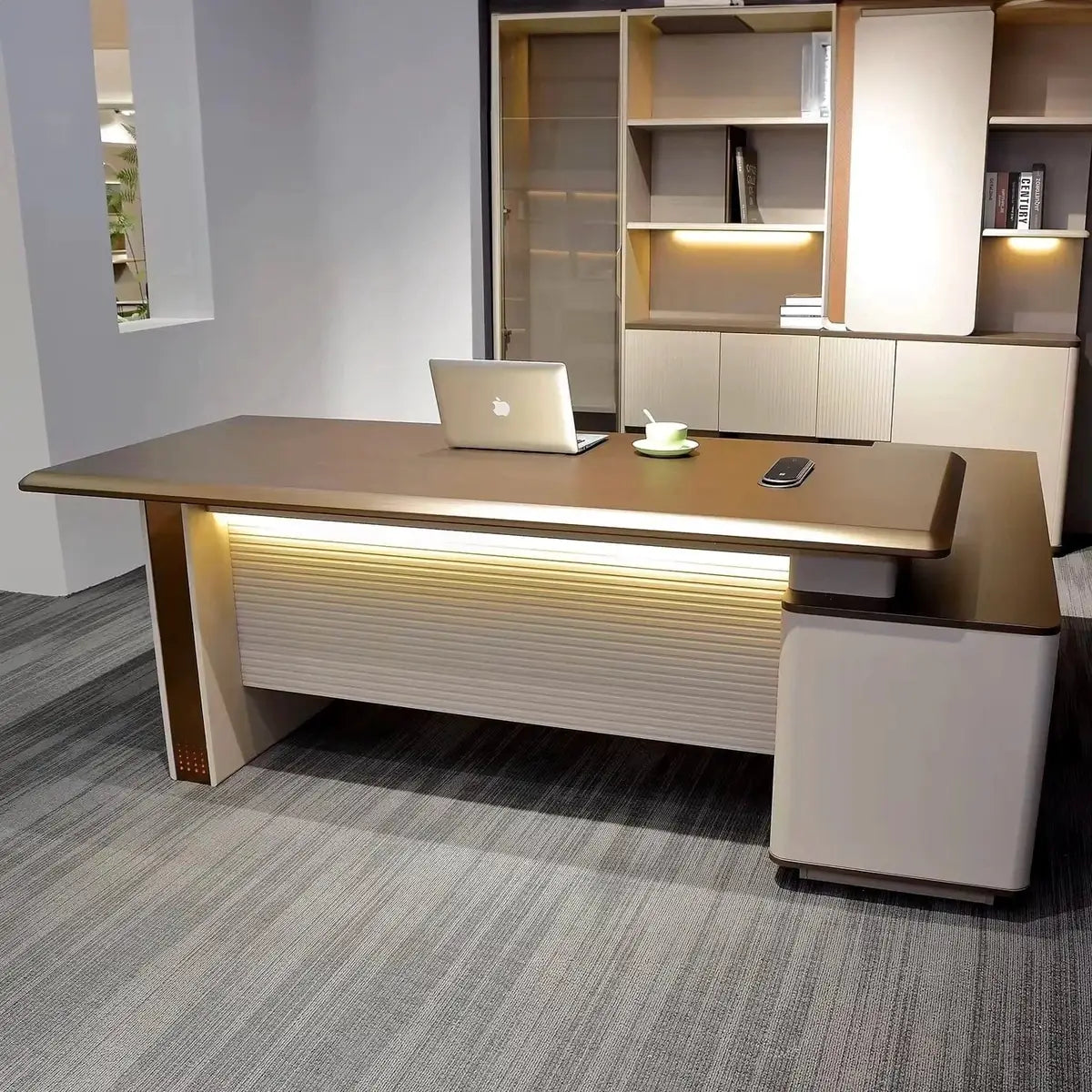 Oxley · Modern L-Shaped Executive Desk