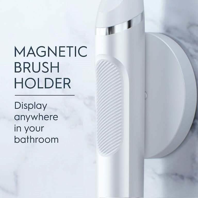 Oral-B Clic Deluxe Kit de démarrage, Brosse à dents manuelle avec 3 têtes de brosse et support magnétique