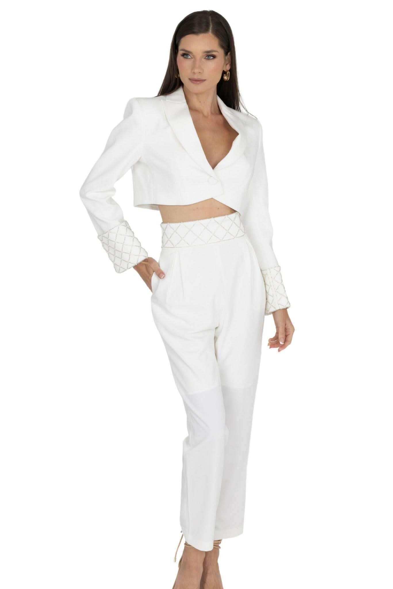 Orchid White Blazer