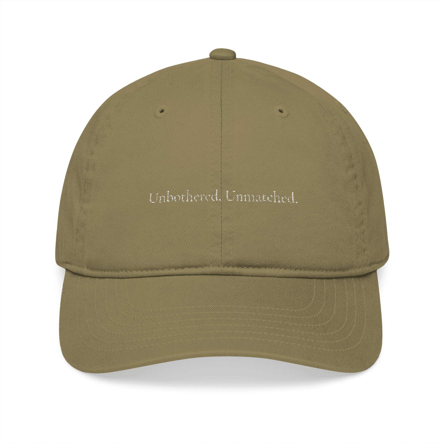 Organic Cotton  Embroidered Baseball Cap