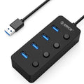 Concentrateur ORICO Splitter 4 ports USB 3.0 à conception ouverte