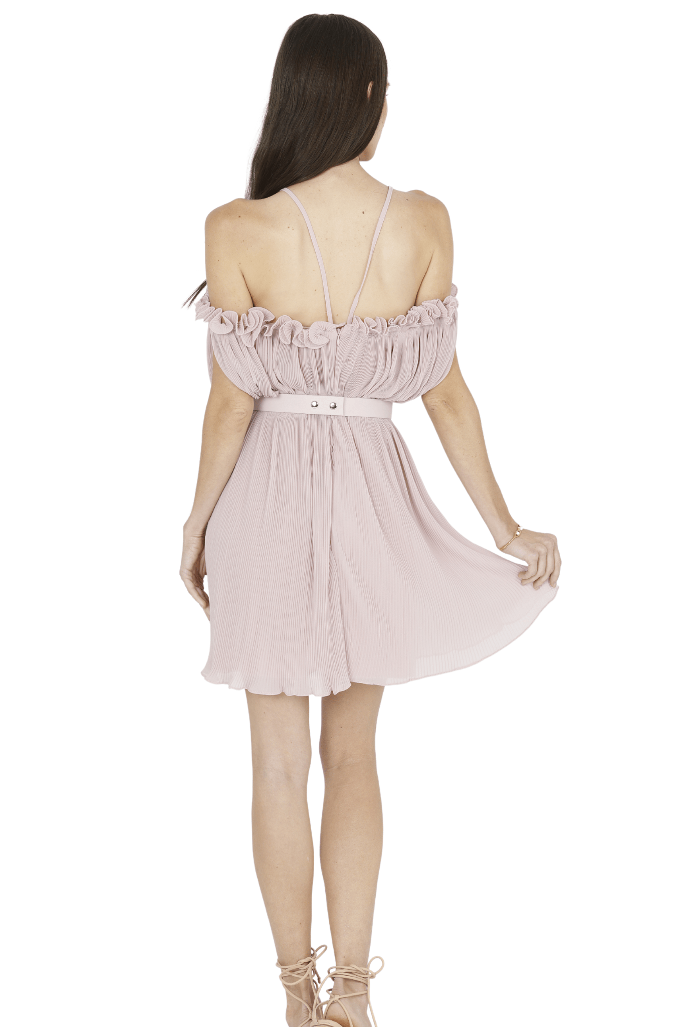 Oriella Sleeveless Mini Dress (Pink)