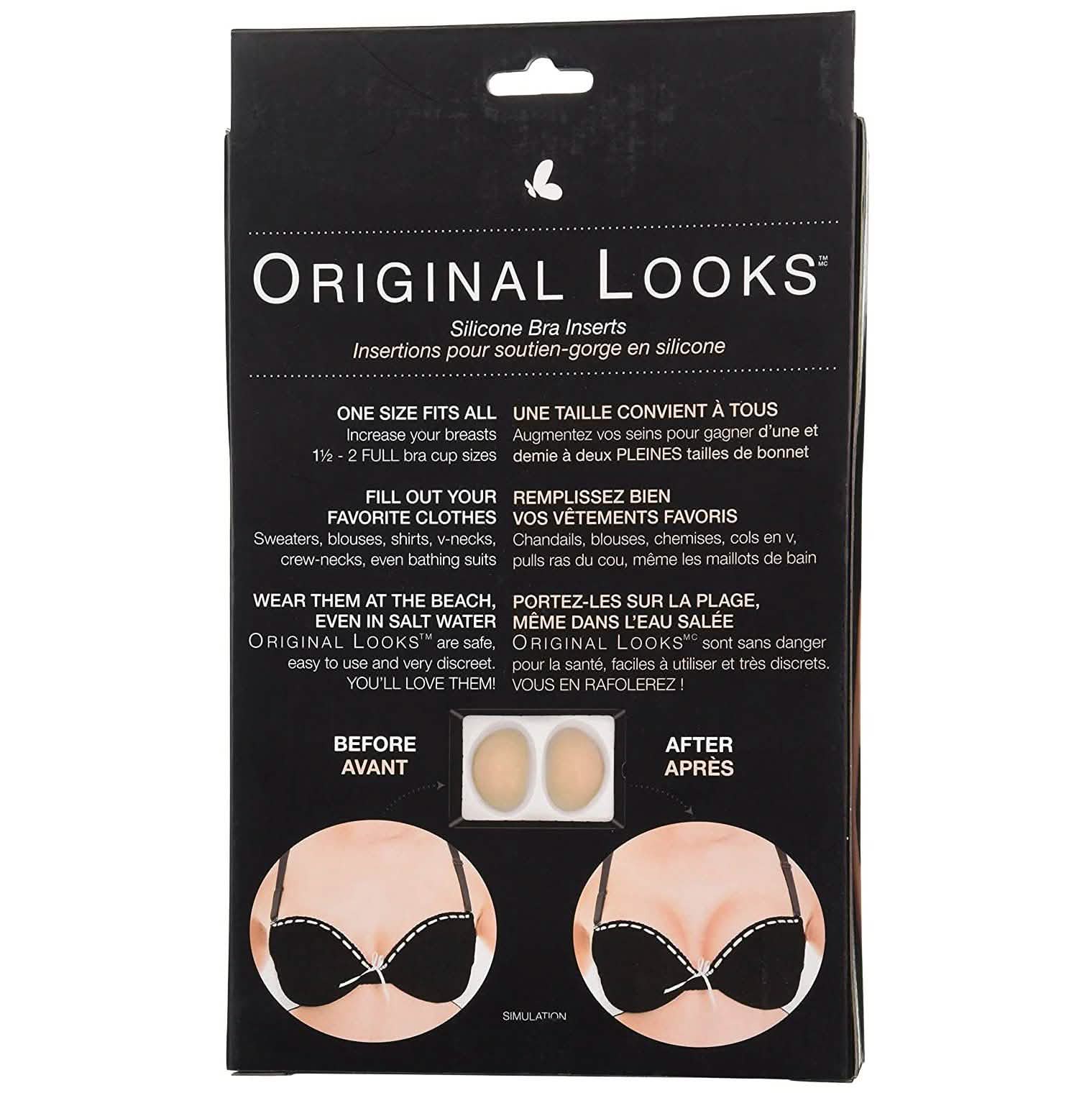 Original Looks Silicone Bra Inserts And Enhancers