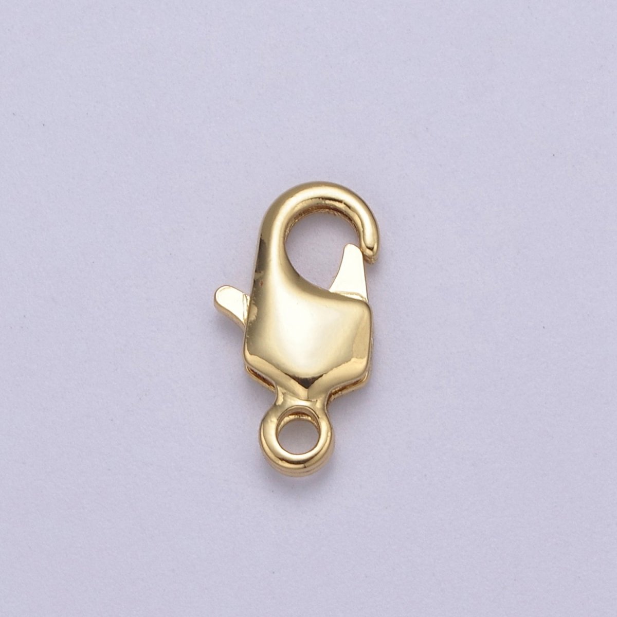 24K Gold Filled 12.5mm x 7mm Rectangular Lobster Clasps Closure Findings  L-636