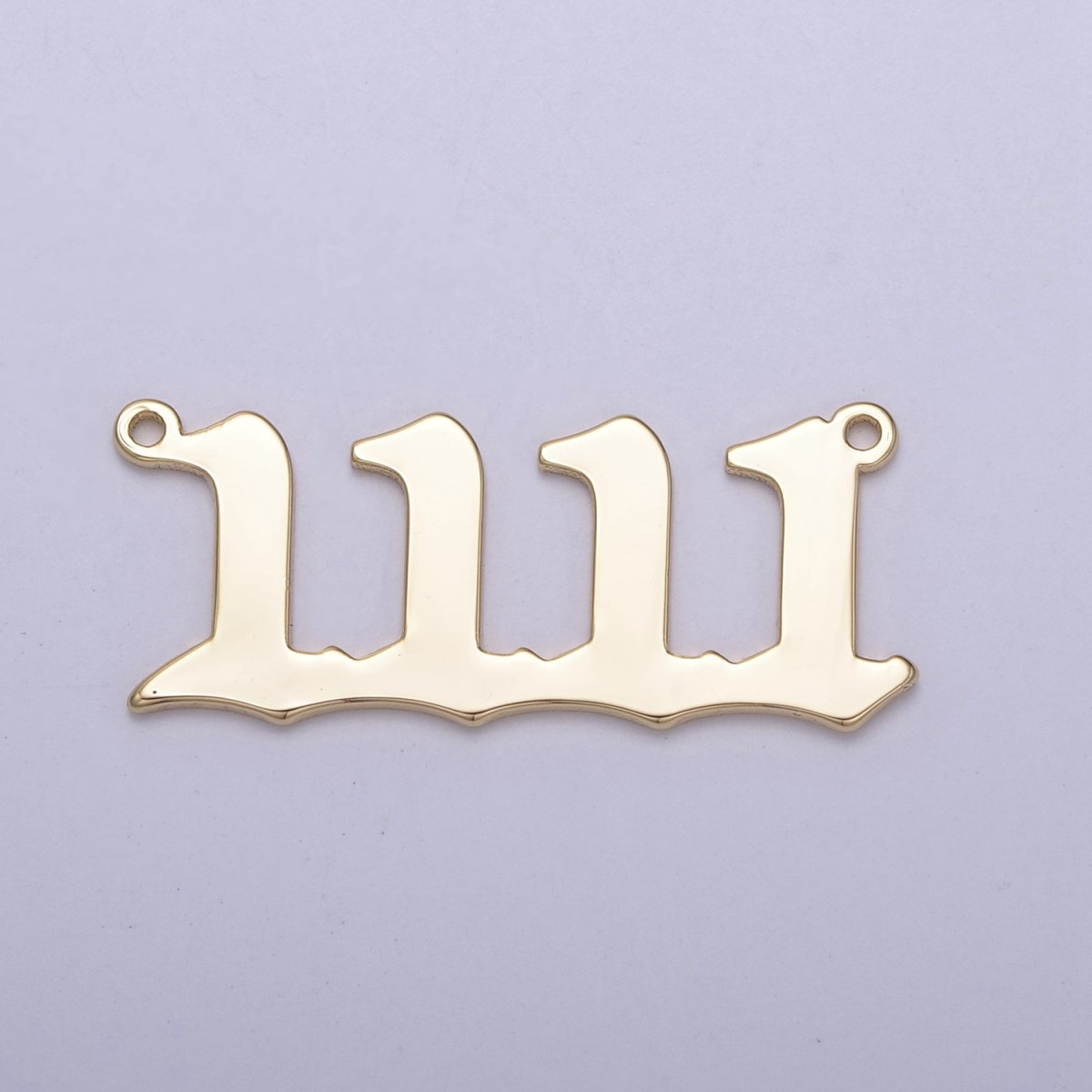 OS Gold Filled Angel Number Charm Connector Lucky Number for Necklace Bracelet Component Y-459