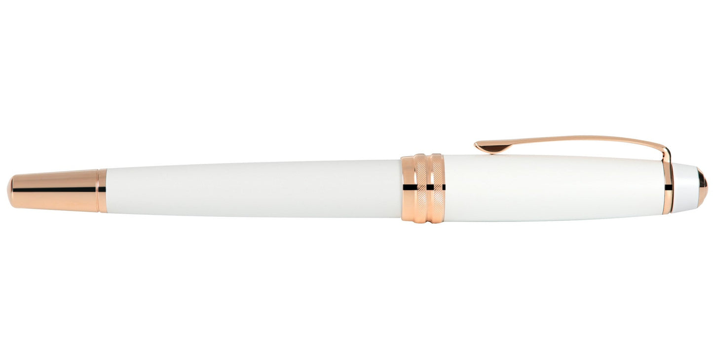 Bailey™ Pearlescent White Lacquer Rollerball Pen