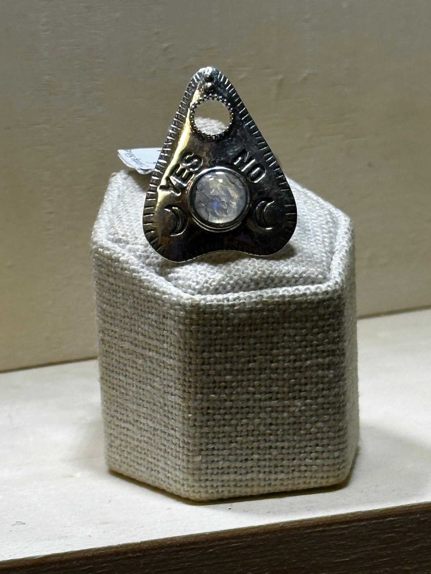 Ouija Rainbow Moonstone Ring (07.2044)