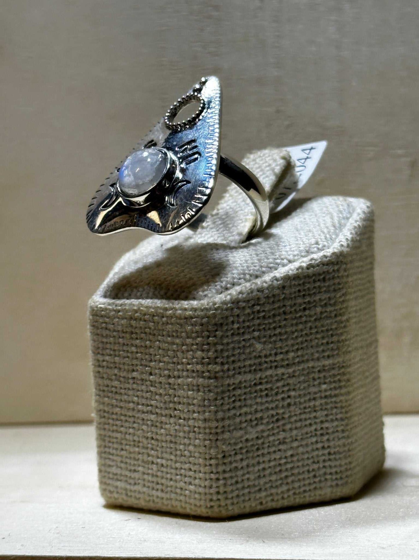 Ouija Rainbow Moonstone Ring (07.2044)
