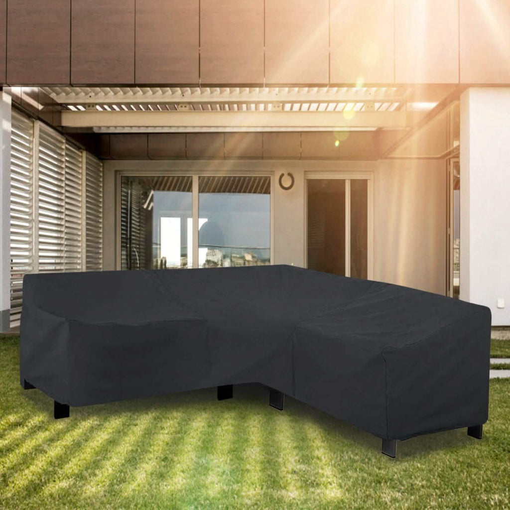 Outdoor L Shape Sofa Covers Water Resistant