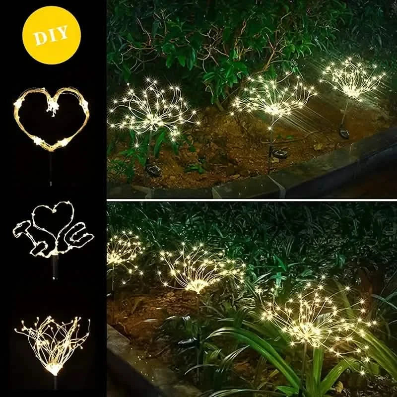 Outdoor Solar Garden Lights with 8 Lighting Modes