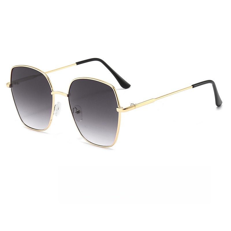 Oversized Gradient Sunglasses for Women – Face-Slimming Fashion Statement (MAC263)