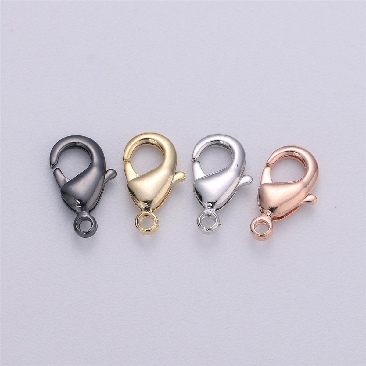 24K Gold Filled 12mm x 7mm Lobster Clasps Closure Supply | K-117 K-241