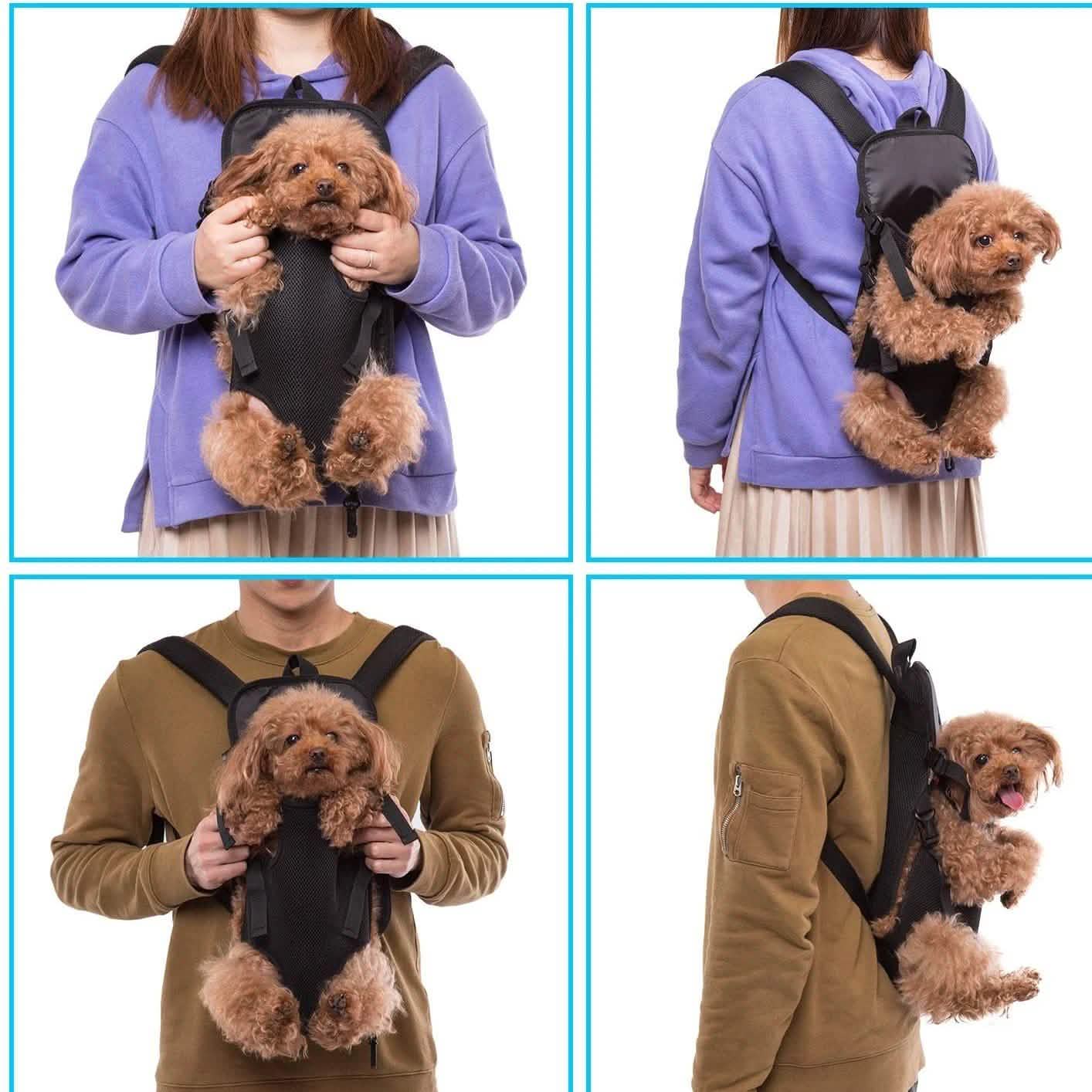 Porte-chien avant Ownpets avec pattes extérieures