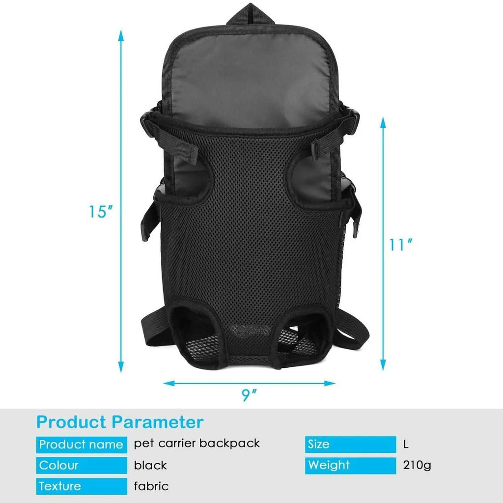 Porte-chien avant Ownpets avec pattes extérieures