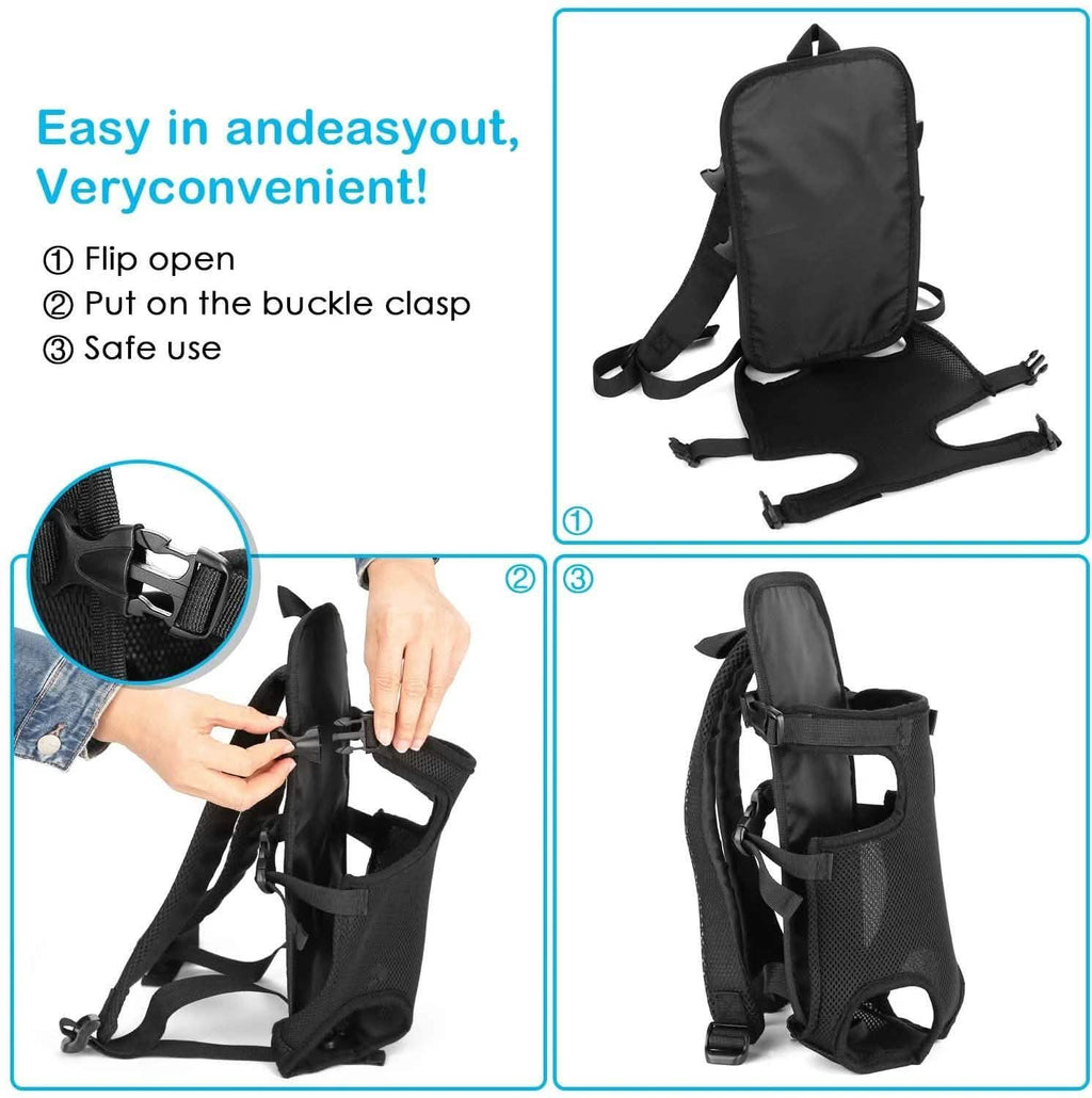Porte-chien avant Ownpets avec pattes extérieures