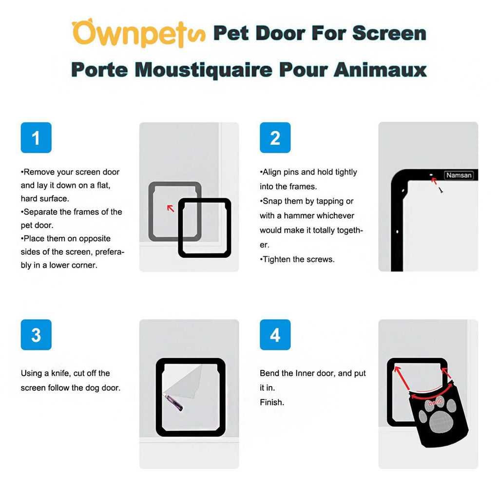 Porte Moustiquaire Magnétique pour Chien OWNPETS