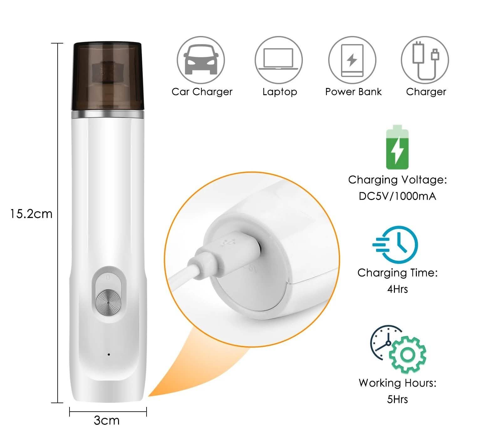 Ownpets充電式ペット用爪切りツールキット