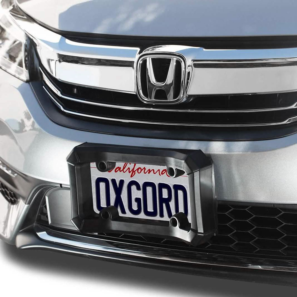 OxGord Front Car Bumper Guard Protector- Complete Durable Coverage - License Plate Frame Holder