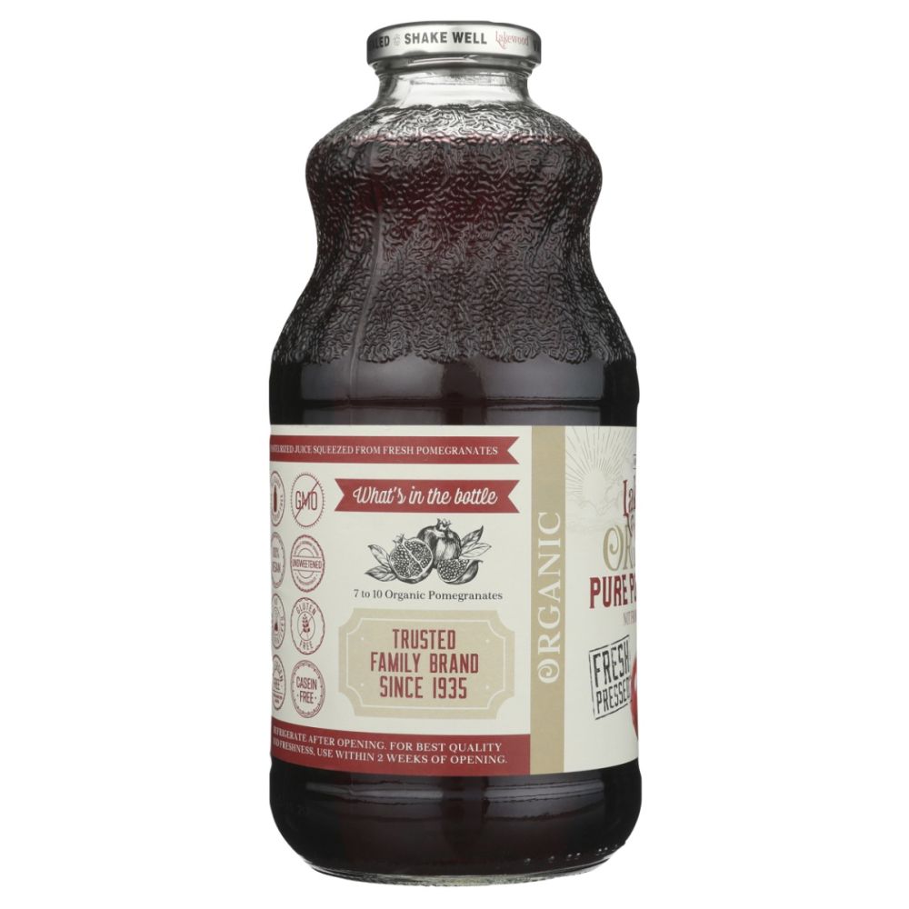 LAKEWOOD: Organic Pure Pomegranate Juice, 32 fo