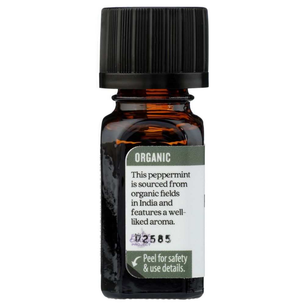 AURA CACIA: Organic Peppermint Essential Oil, 0.25 oz