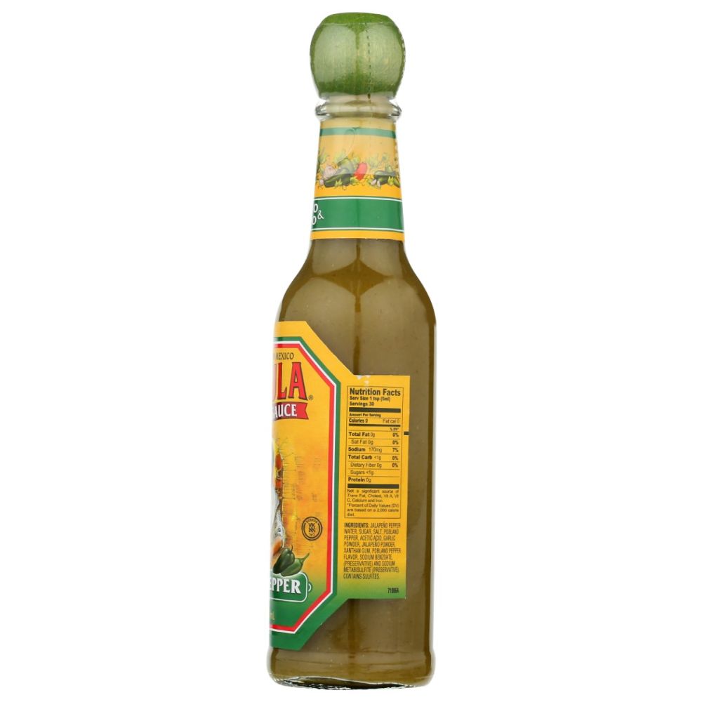 CHOLULA: Green Pepper Hot Sauce, 5 oz