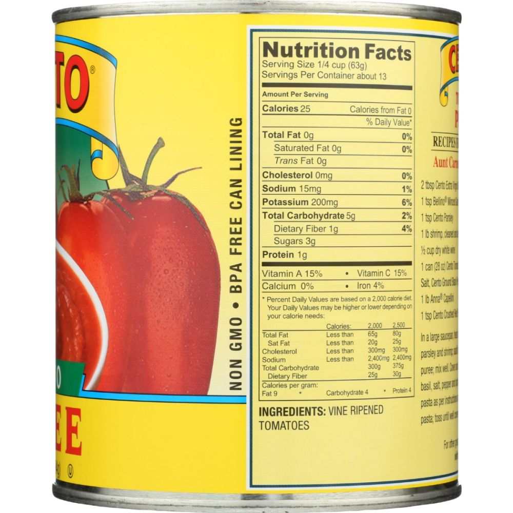CENTO: Tomato Puree, 28 oz